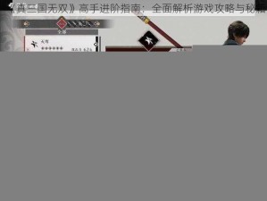 《真三国无双》高手进阶指南：全面解析游戏攻略与秘籍