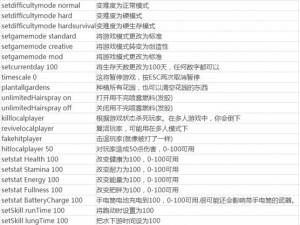 如何在《森林》游戏中输入作弊码 - 《森林》作弊码使用方法详解