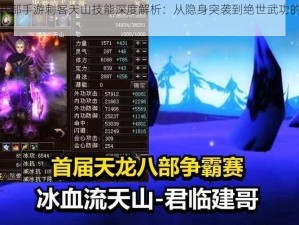 天龙八部手游刺客天山技能深度解析：从隐身突袭到绝世武功的全面指南