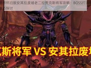 魔兽世界怀旧服安其拉废墟老二拉贾克斯将军攻略：BOSS打法指南与实战技巧探讨