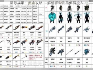 星际战甲：氪金攻略——解析哪些物品值得投入