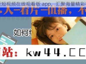 麻豆短视频在线观看版 app，汇聚海量精彩视频