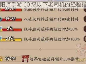 阴阳师手游 60 级以下老司机的经验指南