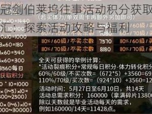 坎公骑冠剑伯莱坞往事活动积分获取及奖励计算总汇：探索活动攻略与福利