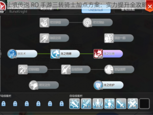 仙境传说 RO 手游三转骑士加点方案：实力提升全攻略