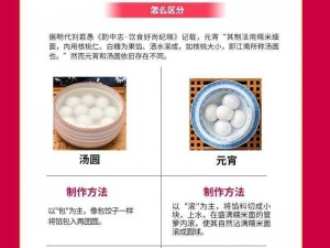 元宵与汤圆：传统美食的独特魅力与区别解析