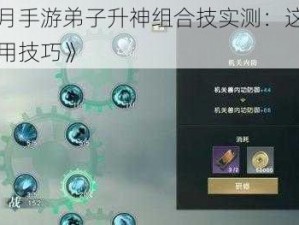 《秦时明月手游弟子升神组合技实测：这些你必须知道的实用技巧》