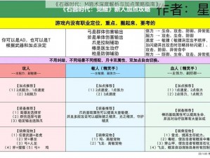 《石器时代：M骑术深度解析与加点策略指南》