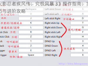 《火影忍者疾风传：究极风暴 3》操作指南：实战技巧与进阶攻略