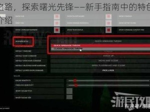 黎明之路，探索曙光先锋——新手指南中的特色系统攻略介绍