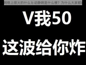 最近网络上很火的什么 b 动静啊是什么梗？为什么大家都在刷？