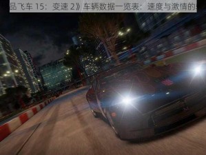 《极品飞车 15：变速 2》车辆数据一览表：速度与激情的较量》