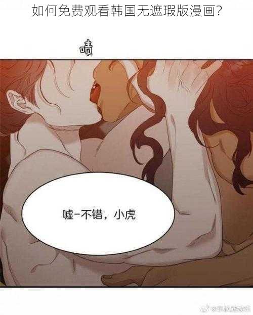 如何免费观看韩国无遮瑕版漫画？