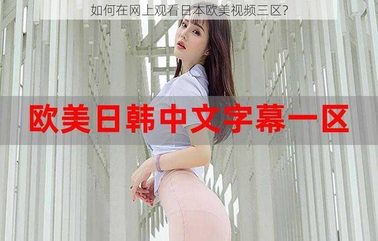 如何在网上观看日本欧美视频三区？