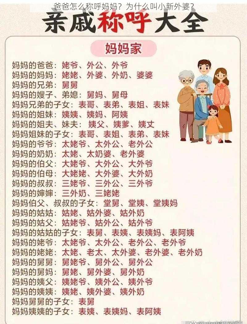 爸爸怎么称呼妈妈?为什么叫小新外婆?