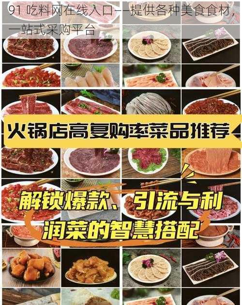 91 吃料网在线入口——提供各种美食食材，一站式采购平台