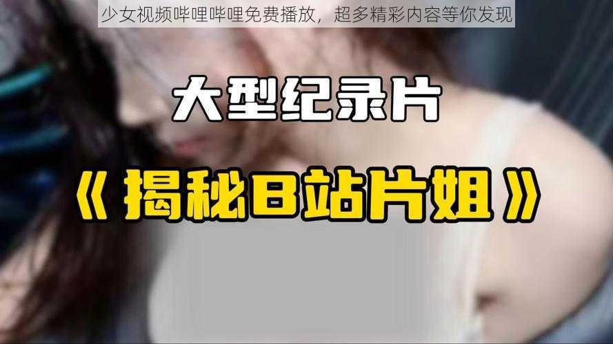 少女视频哔哩哔哩免费播放，超多精彩内容等你发现