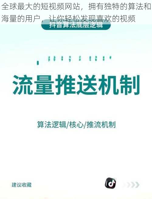 全球最大的短视频网站，拥有独特的算法和海量的用户，让你轻松发现喜欢的视频