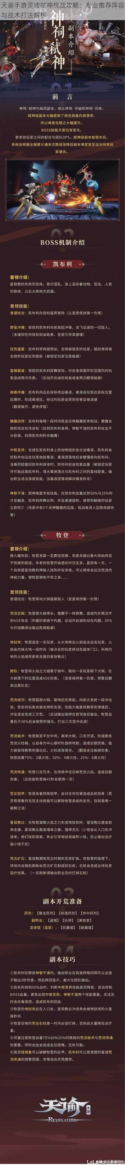 天谕手游灵墟弑神挑战攻略：专业推荐阵容与战术打法解析