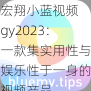 宏翔小蓝视频 gy2023：一款集实用性与娱乐性于一身的视频产品