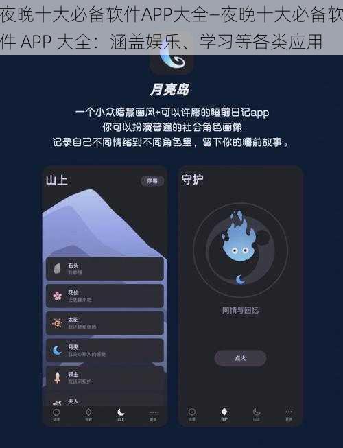 夜晚十大必备软件APP大全—夜晚十大必备软件 APP 大全：涵盖娱乐、学习等各类应用