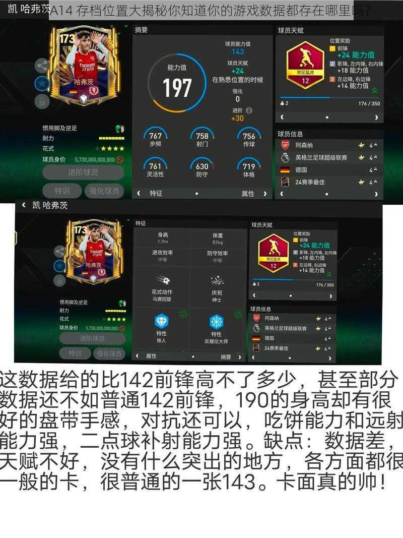 FIFA14 存档位置大揭秘你知道你的游戏数据都存在哪里吗？