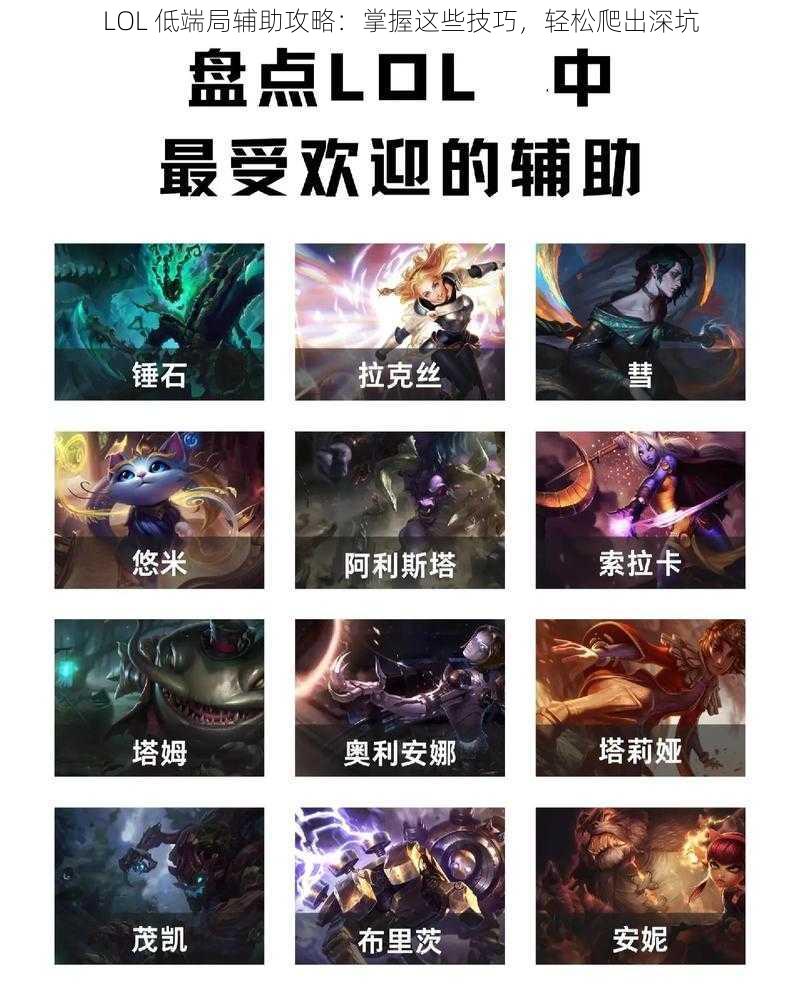 LOL 低端局辅助攻略：掌握这些技巧，轻松爬出深坑