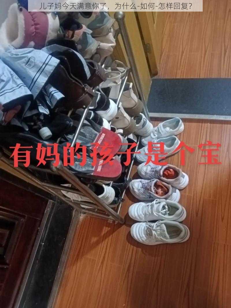 儿子妈今天满意你了，为什么-如何-怎样回复？