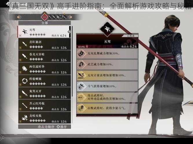 《真三国无双》高手进阶指南：全面解析游戏攻略与秘籍