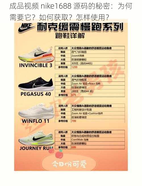 成品视频 nike1688 源码的秘密：为何需要它？如何获取？怎样使用？