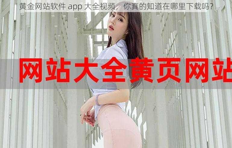 黄金网站软件 app 大全视频，你真的知道在哪里下载吗？