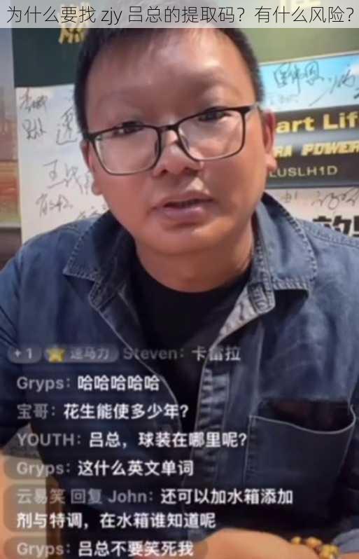 为什么要找 zjy 吕总的提取码？有什么风险？