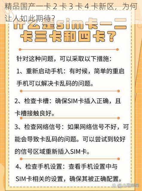 精品国产一卡 2 卡 3 卡 4 卡新区，为何让人如此期待？