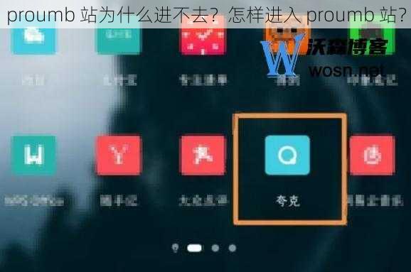 proumb 站为什么进不去？怎样进入 proumb 站？