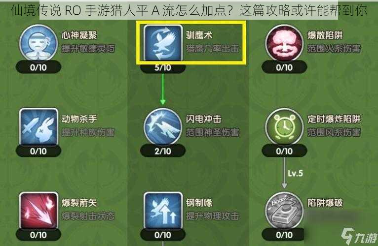 仙境传说 RO 手游猎人平 A 流怎么加点？这篇攻略或许能帮到你