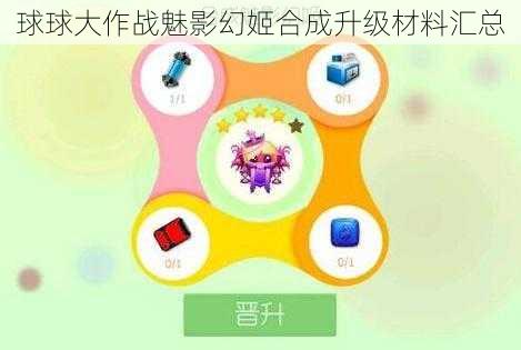 球球大作战魅影幻姬合成升级材料汇总